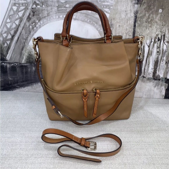 Dooney Bourke City Dawson Barlow Smooth Leather Satchel...